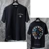 8719 CHROME HEARTS Летняя Новая Высококачественная Хлопковая Круглый Вырез Свободная Большого Размера Мужская и Женская Футболка Футболка для Пары