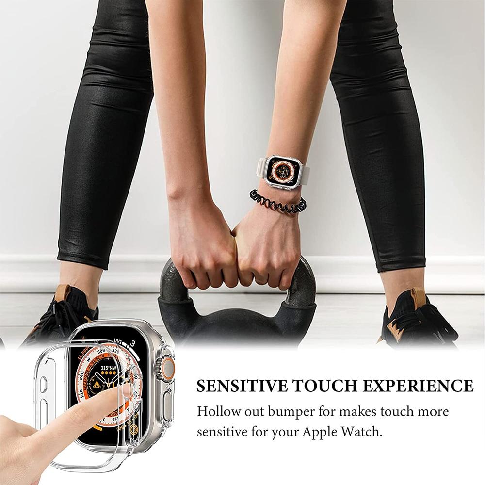 Чехол для Apple Watch Ultra 49 мм, защитный жесткий корпус из поликарбоната, полый каркас, бампер для iwatch 8 Pro/Ultra