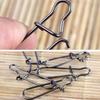 100PCS Hot Line tackle Durable 12mm-33.5mm Fast lock  Fishing Hanging Snap Barrel Swivel Connector