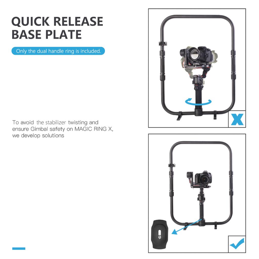 DF DIGITALFOTO MAGIC RING X Профессиональное кольцо с двойной ручкой Ручной стабилизатор для фотосъемки
