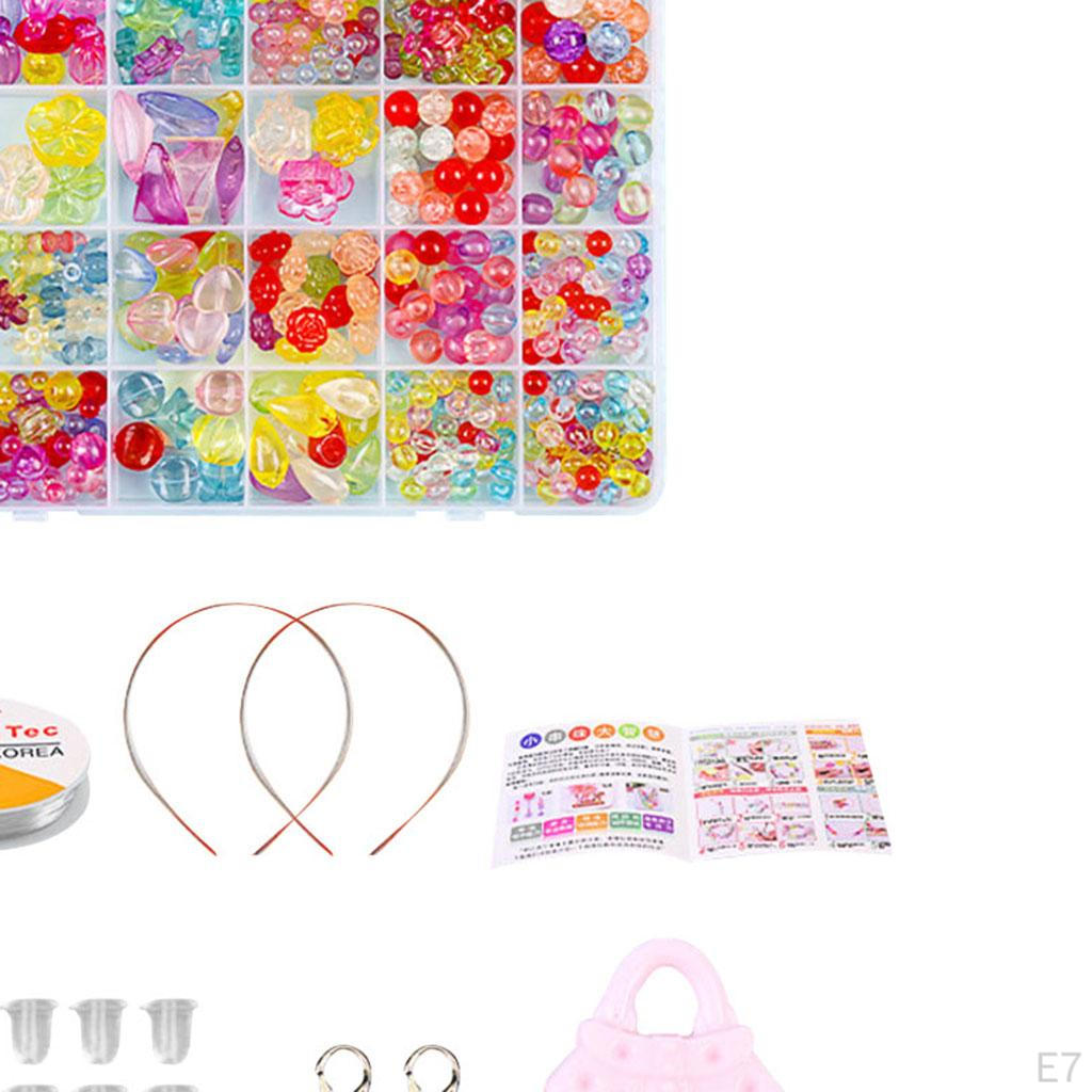 Бусины с большим отверстием Разноцветные Акрил Браслет Ожерелье Изготовление украшений Поделки