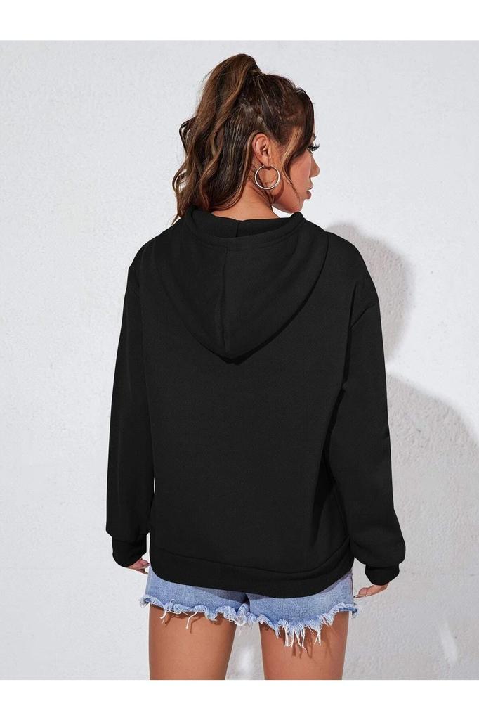 Женская толстовка большого размера с принтом унисекс, толстовка с капюшоном большого размера