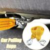 4M Car Pulling Rope With Towing Hook Thickened Powerful Rescue Rope Portable Recovery Car Accessories
