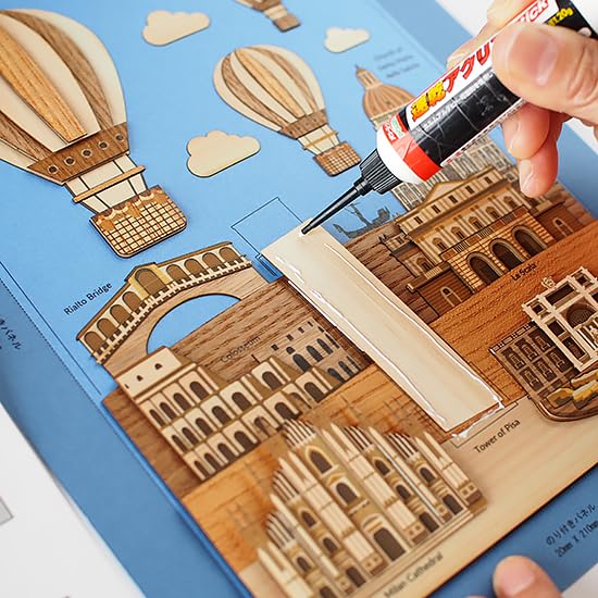 KINOWA Wooden Painting Original Handmade Kit World Heritage World Travel Made In Japan "Italy"