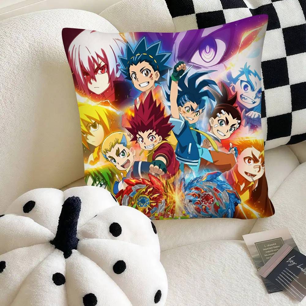 Anime B-Beyblade Burst Pillow Case Fashion Square Pillowcase Bedroom Sofa Room Ins Decoration Leisure