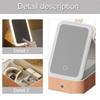 Multi-functional Cosmetics and Jewelry Box Three-color Light LED Makeup Mirror  Studio