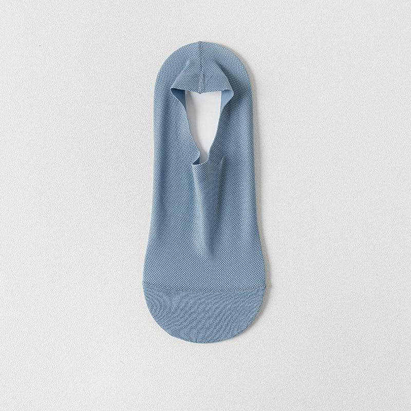 Summer Socks Hollow Out Mesh Breathable Invisible No Show Sock Slippers Solid Color Silicone Non-slip Low Cut Boat Socks