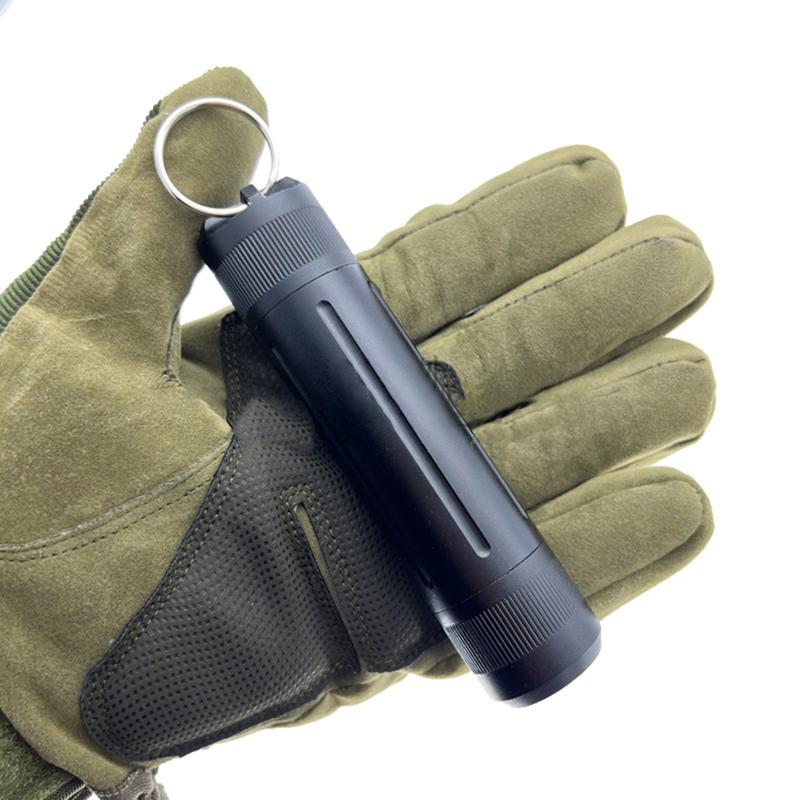 Алюминиевый сплав, водонепроницаемый чехол для хранения, коробка для инструментов для здоровья на открытом воздухе, металлическая бутылка для таблеток, лекарств