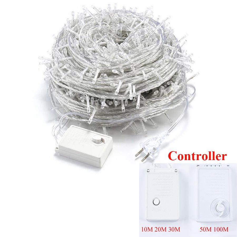 Высокоплотная рождественская гирлянда 2000/4000 светодиодов, водонепроницаемая гирлянда для свадебной вечеринки на рождественскую елку