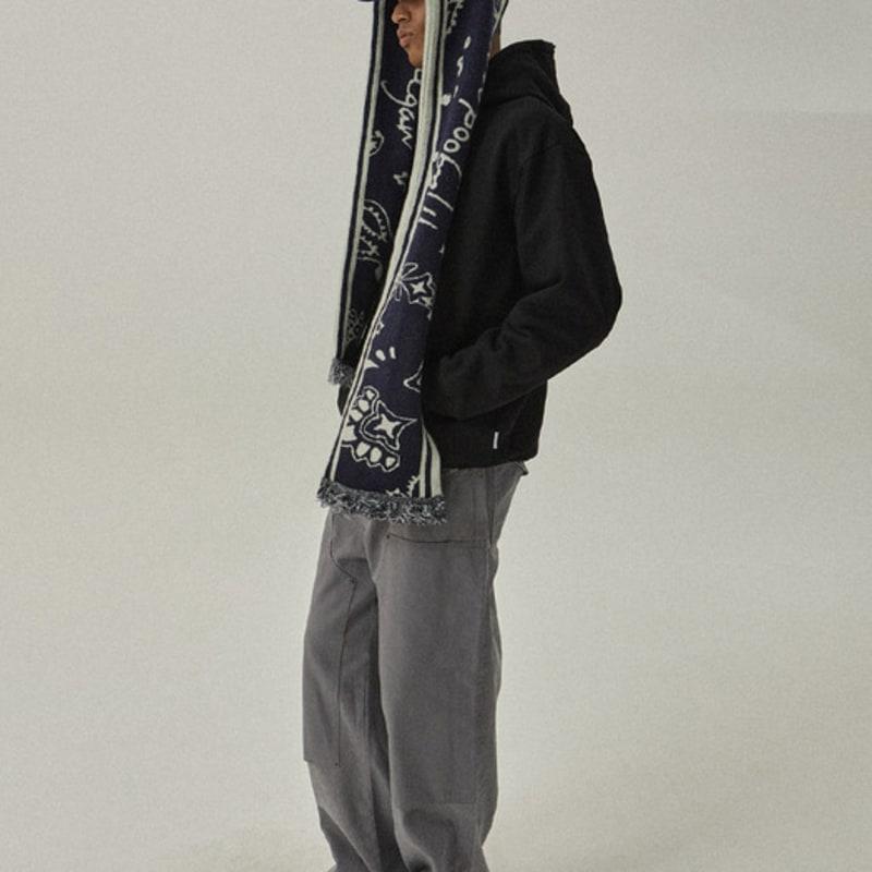 MAGOODGAN 9206 Jacquard Navy Muffler