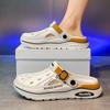 Fashion Summer Men Clogs Non-slip Thick-soled Casual Shoes Outerwear Beach Soft-soled Baotou Slippers Men's Slippers Sandals