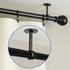 Durable and Reliable Stainless Steel Curtain Rod Brackets for Versatile Home Decor - Easy Installation for Walls and Ceilings, I
