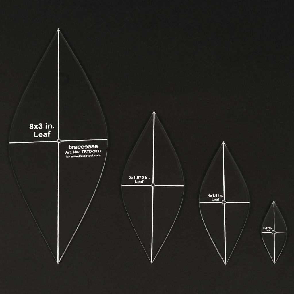 Traceease 4 шт. шаблон для аппликаций в форме листьев, лоскутное шитье своими руками, шаблоны для лоскутного шитья, толщина 1 8 дюймов