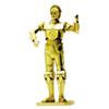 Tenyo Metallic Nano Puzzle Star Wars Stainless No Glue Laser 3D Model C-3PO W-MN-017, Steel, Required, 0.2m Thickness, Ultra-Precision Cutting,