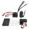 3660 3800KV Brushless Motor 80A ESC+Programmer Card Motor Heat Sink Set for 18 RC Car