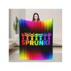 Флисовое покрывало Sprunki, разноцветное, игровая тематика, ультрамягкое, полиэфирное волокно, идеально подходит для подарка на день рождения, годовщину, праздник