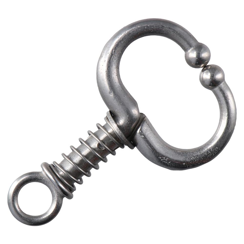 Stainless Steel Cow Nose Ring Silver Spring Bullnose Pliers Farming Husbandry Accessory