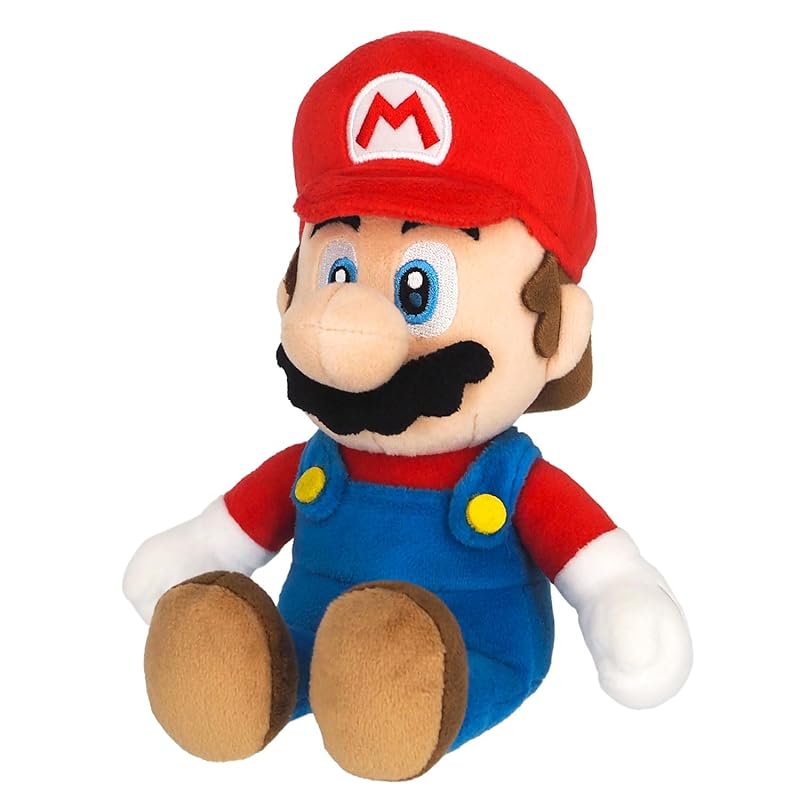 Sanei Boeki Super Mario КОЛЛЕКЦИЯ ВСЕХ ЗВЕЗД Марио (S) Мягкая игрушка W11 x D11 x H24см AC01