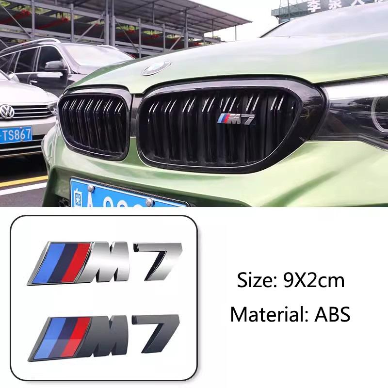 3D Car Emblem ABS Front Grille Badge Sticker For BMW M Power 1 3 5 7 Series M M1 M2 M3 M4 M5 M6 M7 M Styling Decoration Decal