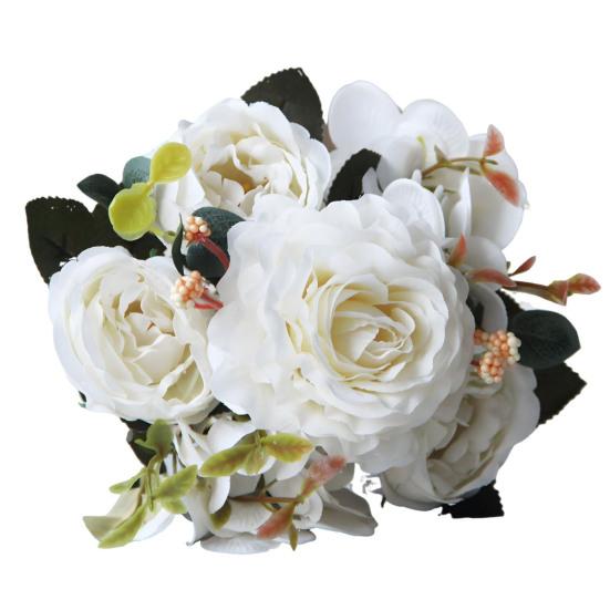 Винтажные искусственные пионы, искусственные шелковые цветы, букет гортензии, розы, пионы, цветочные центральные элементы для свадебного мероприятия, вечеринки, домашнего декора