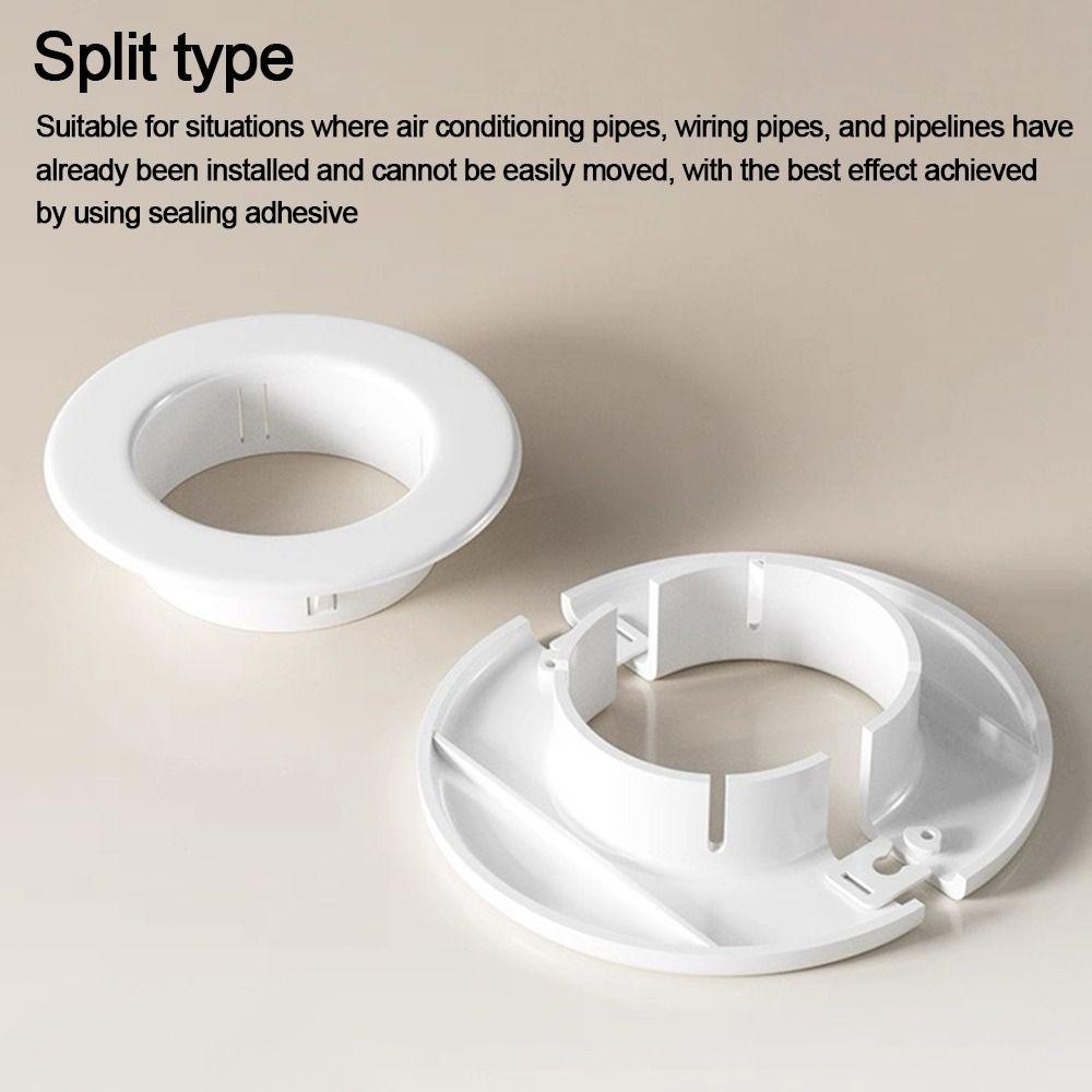 Split Type Air Conditioning Pipes Cover Plastic Wall Hole Duct Cover  Cable Entry
