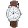 100 Jahre GMT Leather Strap Silver Dial Automatic 86661 Mens Watch