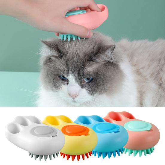 Pet Hair Brush Comfortable Grip Non-Slip Soft Massage Cartoon Shape Pet Cat Dog Hair Cleaning Brush Pet Supplies