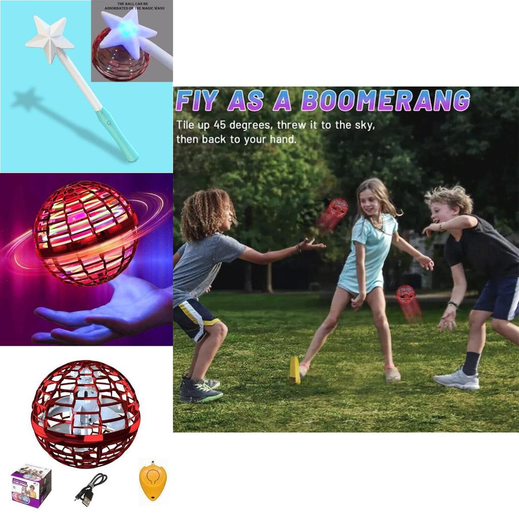 Ручное управление Про Летающий Спиннер Шар Бумеранг Игрушка Мини НЛО Дрон Подарок