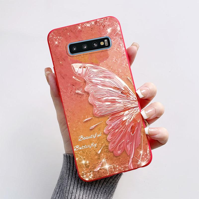 Чехол для Samsung Galaxy S10 S 10 Plus S10E Чехол для телефона Милая бабочка Расписной Мягкий ТПУ Чехол для Samsung S10 5G S10+ S10E Funda