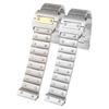 20mm 23mm Solid Stainless Steel Watch Band for Cartier WSSA0009 Santos 100 High Quality Strap Santos100 Men's Gold Watch Chain