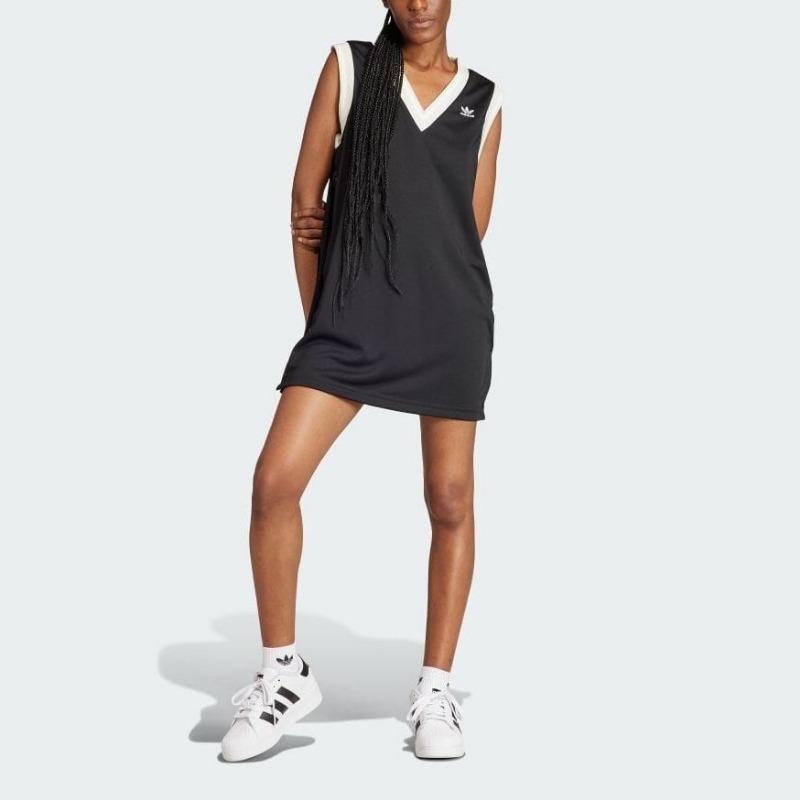 adidas Originals Women's Neutral Court Adibreak Dress Black Female IS5262