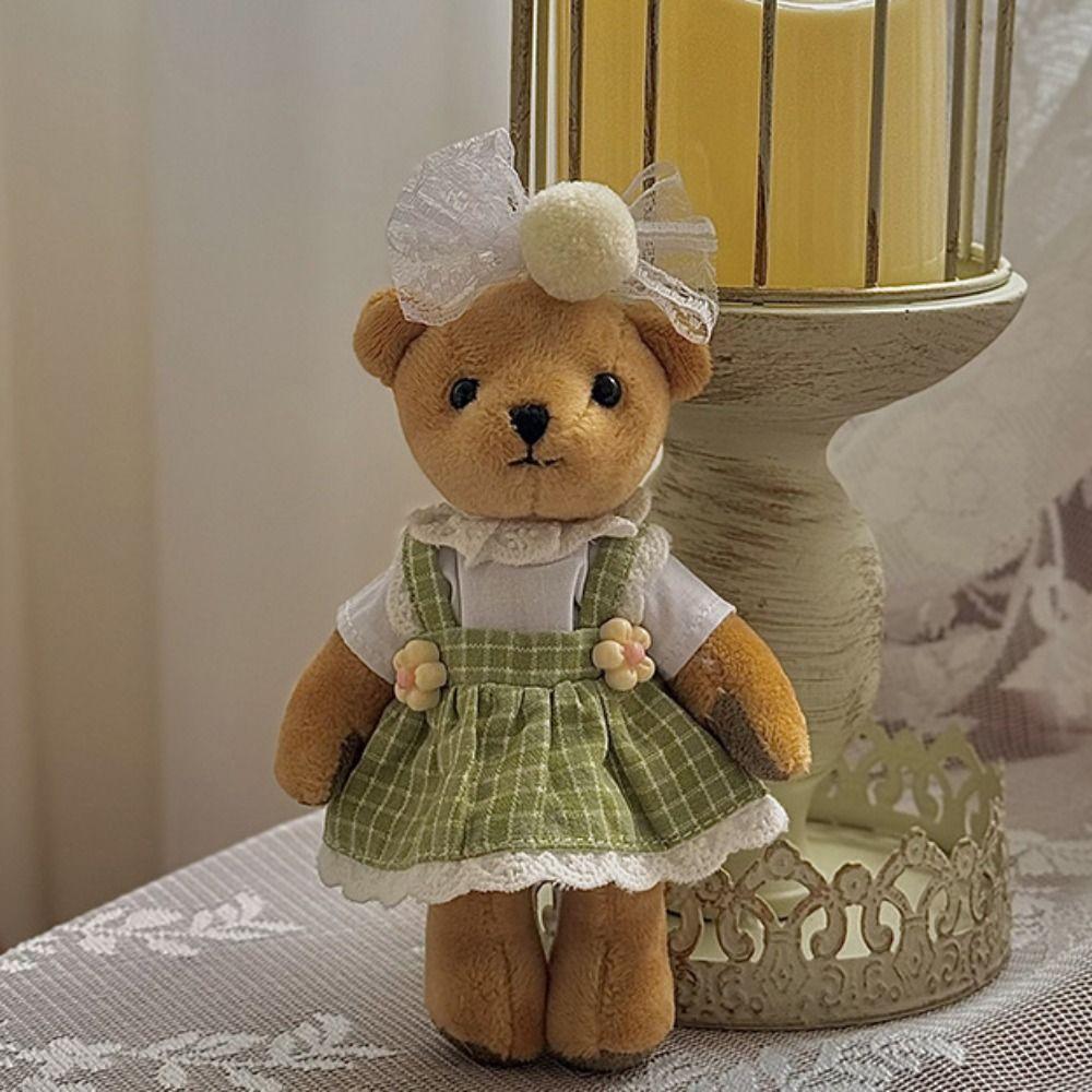 Plaid Doll Dress Up Clothes Cotton Kawaii Mini Doll Skirt Cute Exquisite Doll Skirt  10-15cm Doll