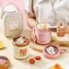304 Stainless Steel Cute Insulated Breakfast Food Can Cup, Portable Soup Can with Lid Spoon, Perfect Lunch Box Soup Cup
