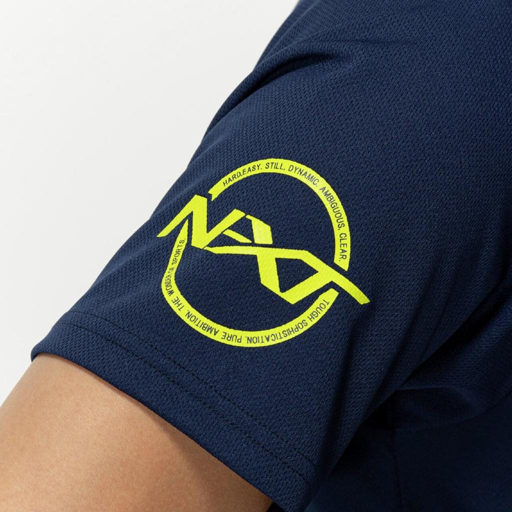 Training Wear Sweat Absorbent Quick Drying Antibacterial and Deodorizing 32JAC210 Dress Navy [Mizuno] T-Shirt