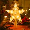 Christmas Star Tree Topper with Multiple Lighting Modes Remote Control USB Powered Plug-in 3D Star Tree Top Decoration