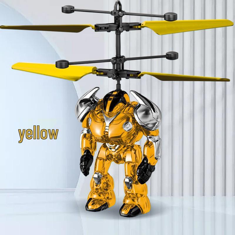 Gesture-Controlled Induction Flying Mecha Warrior Robot Toy for Kids