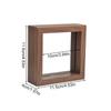 1шт креативная модная фоторамка двухсторонняя стеклянная мини квадратная рамка для образцов деревянная ретро