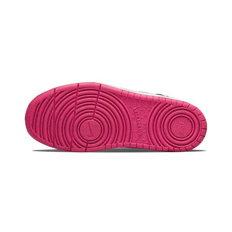 Nike Детские кроссовки Court Borough Low 2 SE PS White Pink Prime Metallic Pewter Summit-White Off-Noir DJ0041-100