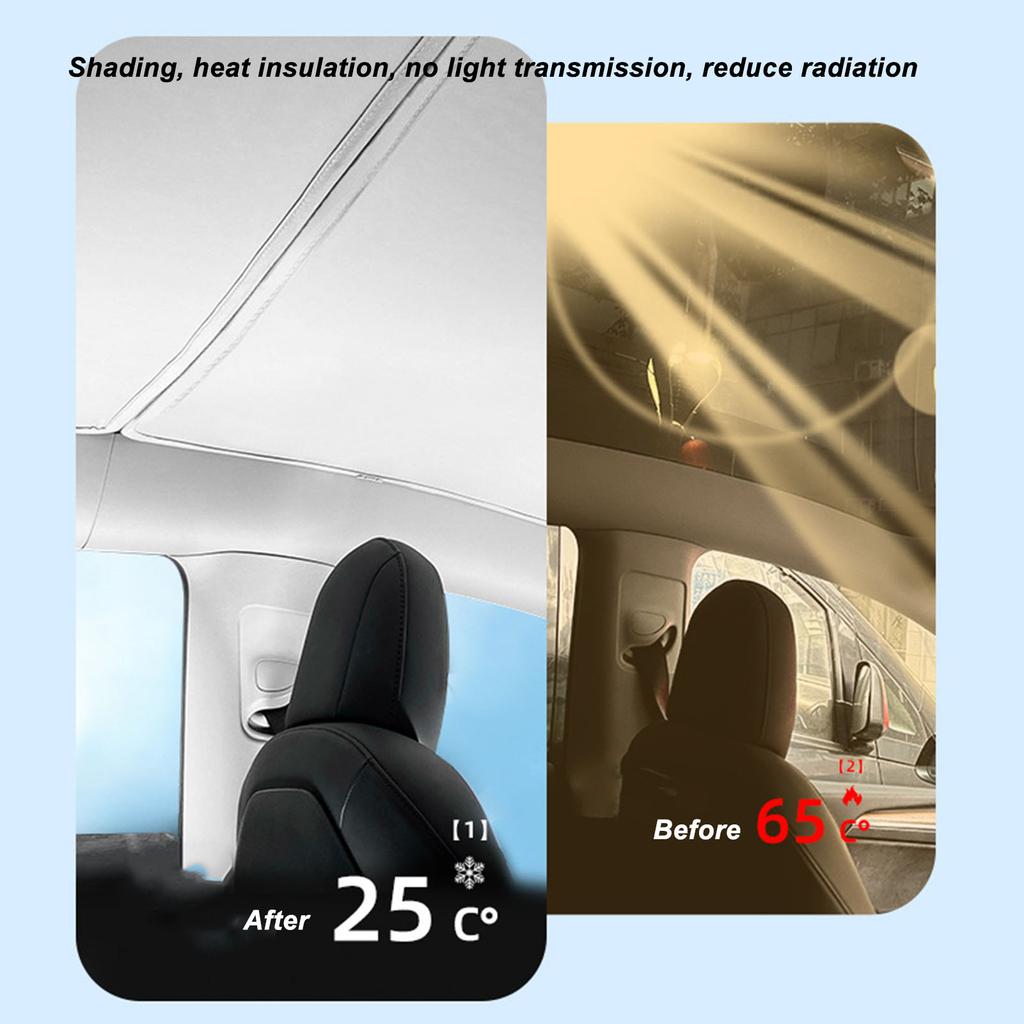 Для Tesla Model Y модернизированный солнцезащитный козырек на крышу автомобиля, теплоизоляция, защита от ультрафиолета, раздельные аксессуары с сумкой для хранения