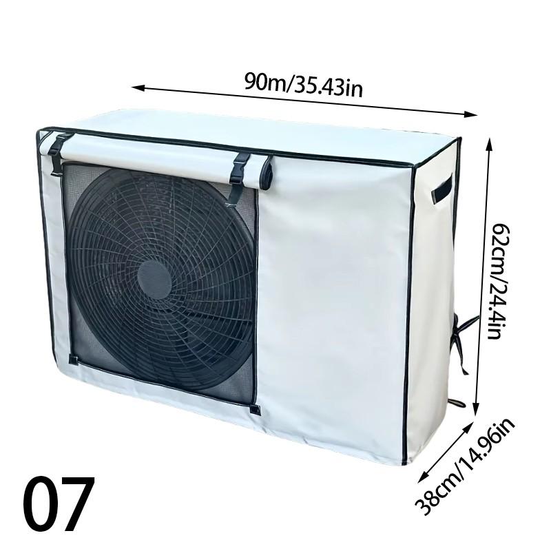 Silver Air Conditioner Cover Multisize Dustproof Air Conditioner Protective Sun Protective Unit Universal AC Washable Cover