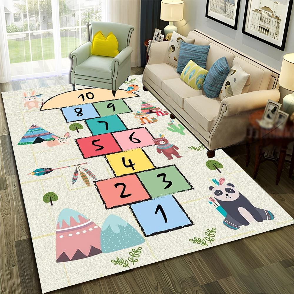 Забавные классики Детские цифровые игры Мальчик Девочки Ковер Коврик для дома Гостиная Спальня Диван Придверный коврик Декор, Нескользящий коврик для пола