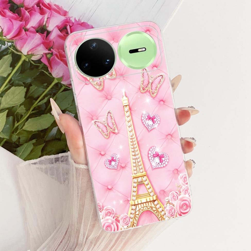 Clear For Huawei Nova 15 Pro Case KLE-AL00U Luxury Cute Cat Fashion Butterfly Cool Painted Casing For Huawei Nova15 Pro Cover