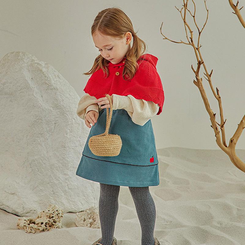 Зима 2023 Милая мультяшная шапка-свитер для девочек - Универсальная, модная красная шапка для рождественских праздников