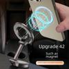 Универсальный магнитный автомобильный держатель для телефона с присоской, защищающей от сотрясений, и складной опорной рамкой