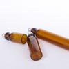 20pcs/50pcs/100pcs Amber Glass Roll on Bottle with Glass and Metal Ball Brown Thin Glass Roller Essential Oil Vials