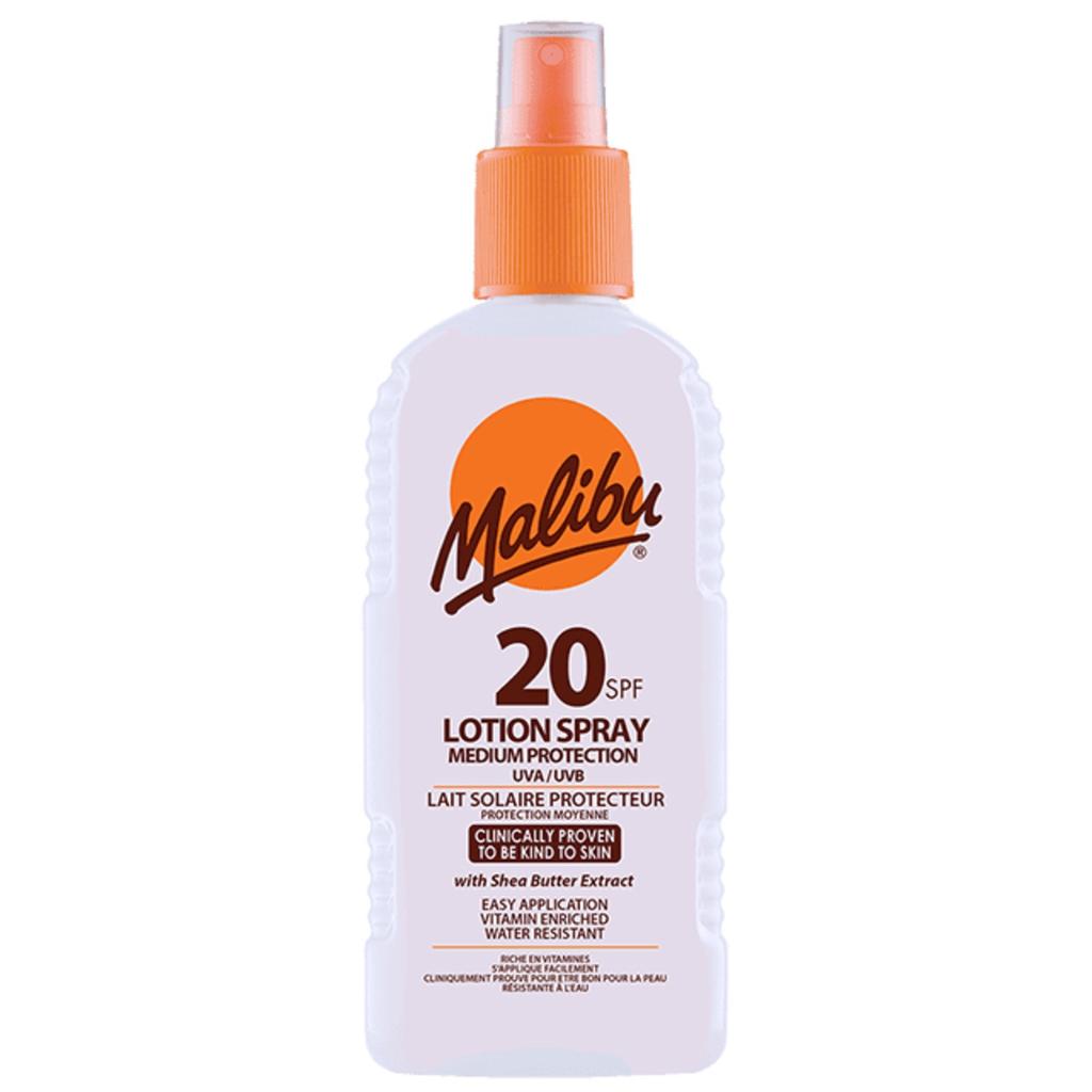 Защитный лосьон Malibu SPF20 Водостойкий спрей 200 мл