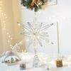 Glowing Christmas Tree Toppers Star Glitter Christmas Ornaments  New Year