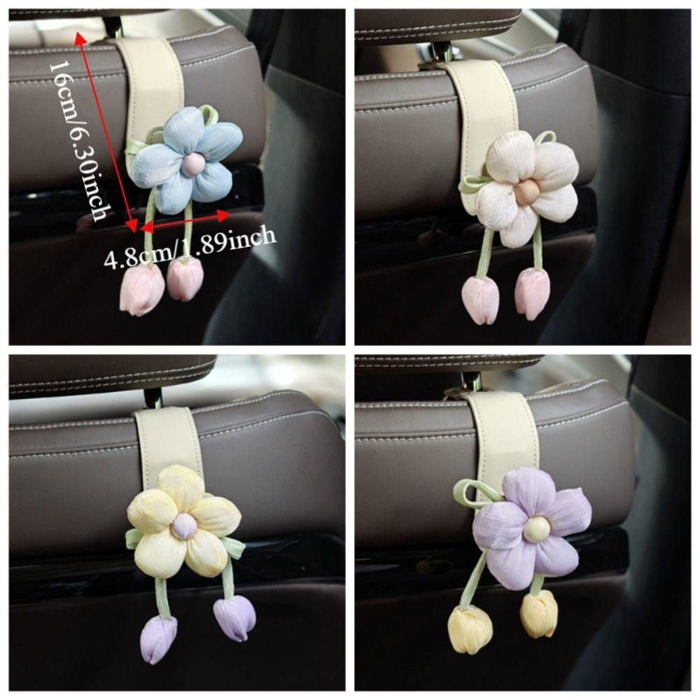 Leather Car Back Seat Hooks Portable Automotive Storage Hanger Car Hanging Hook Family Car