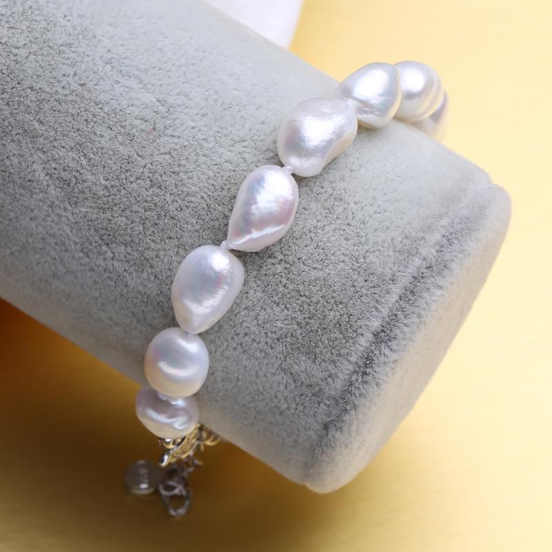 LSOOYH Natural Freshwater Pearl Bracelet For Women Pearl Jewelry Fashion Geometric Pearl Bracelet