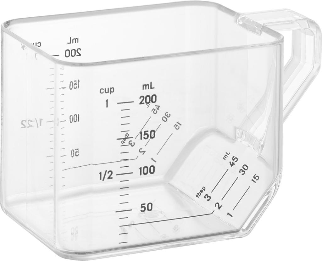 Yamazaki Tower Measuring Tablespoon x x Dishwasher and Microwave Heat Product Number 10143 Cup, 200ml, Measure, White, W10.5 D6.3 H6.5cm, Safe,